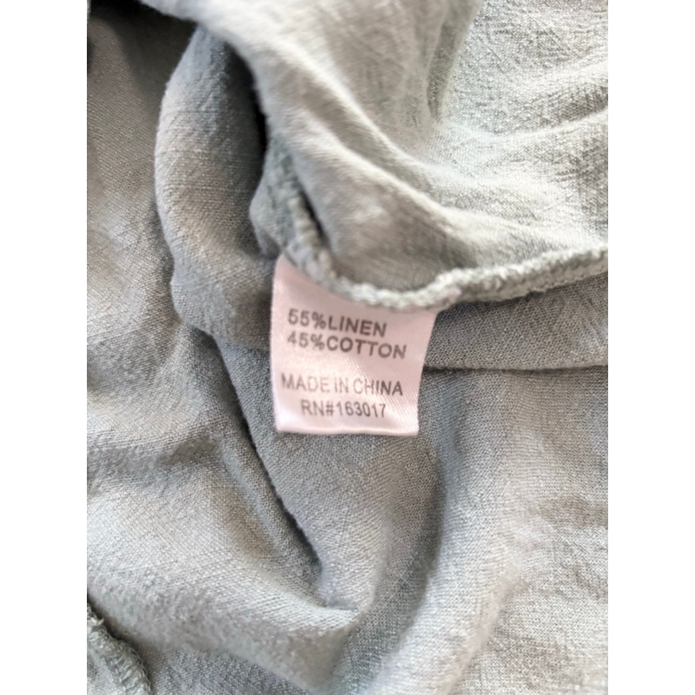 Women's Princess Polly Sage Green Mini Dress US 0 Backless Linen Blend - Picture 4 of 11